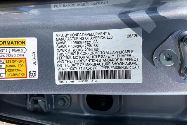 2026 Honda Accord SE