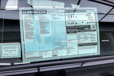 2026 Honda Accord SE