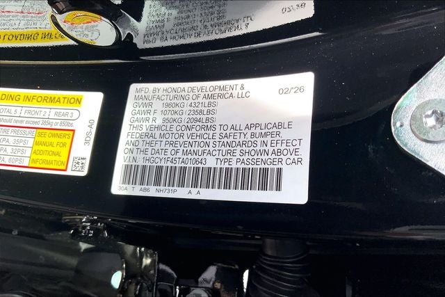 2026 Honda Accord SE