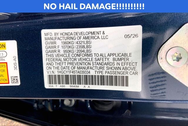 2026 Honda Accord SE