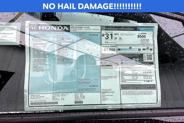 2026 Honda Accord SE