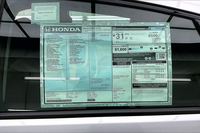 2026 Honda Accord SE