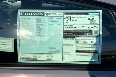 2026 Honda Accord SE