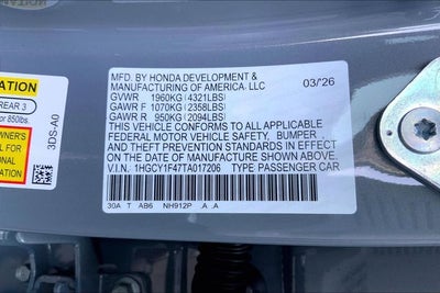 2026 Honda Accord SE