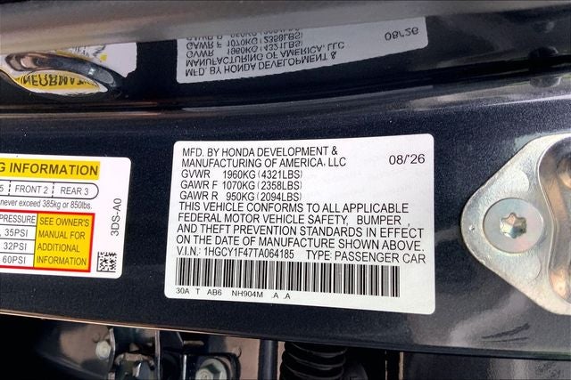 2026 Honda Accord SE InStock