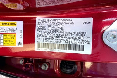 2026 Honda Accord SE