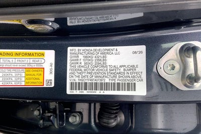 2026 Honda Accord SE InStock