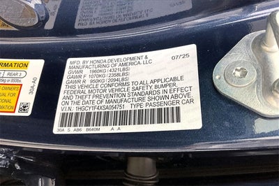 2025 Honda Accord SE