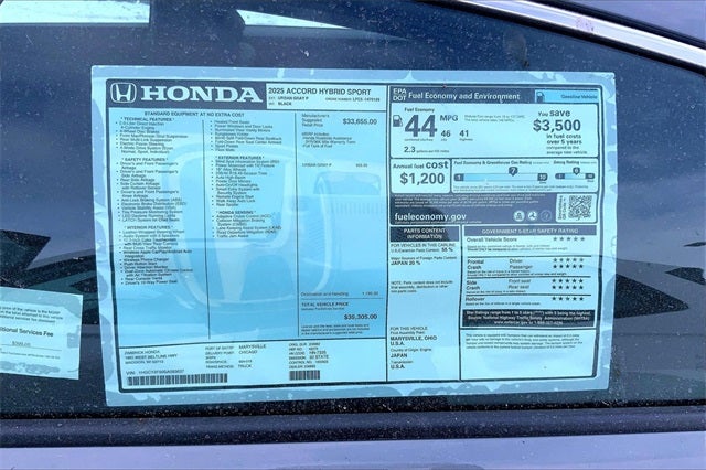 2025 Honda Accord Hybrid Sport