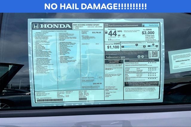 2026 Honda Accord Hybrid Sport