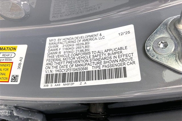 2025 Honda Accord Hybrid Sport