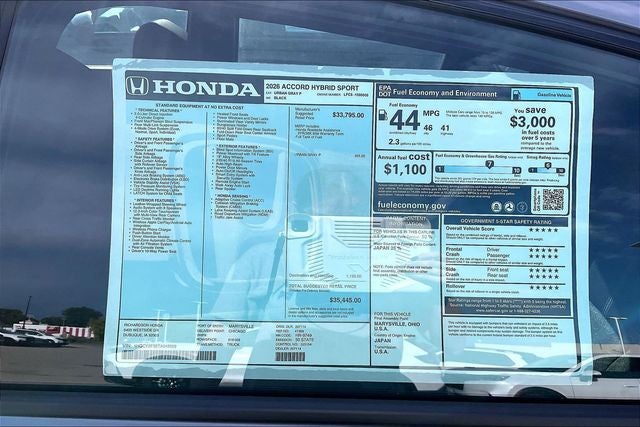 2026 Honda Accord Hybrid Sport InStock