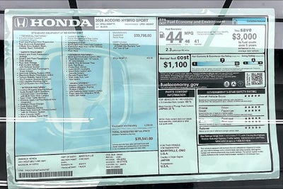 2026 Honda Accord Hybrid Sport InStock