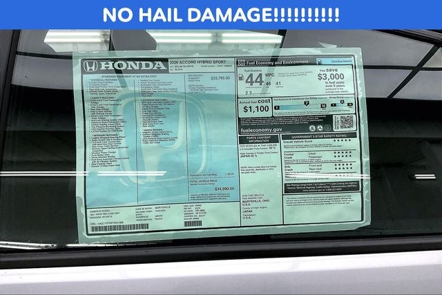 2026 Honda Accord Hybrid Sport