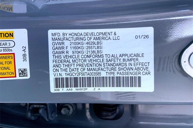 2026 Honda Accord Hybrid Sport