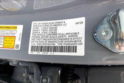 2026 Honda Accord Hybrid Sport