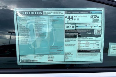2026 Honda Accord Hybrid Sport InStock