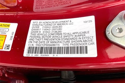 2025 Honda Accord Hybrid EX-L