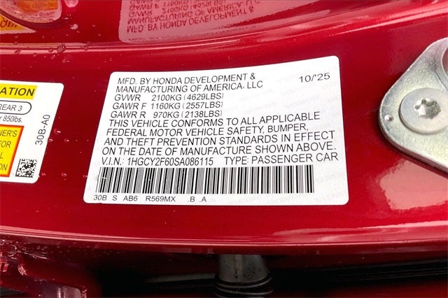 2025 Honda Accord Hybrid EX-L