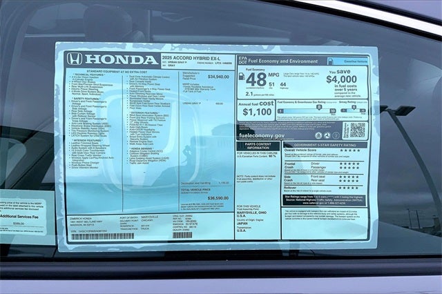 2025 Honda Accord Hybrid EX-L