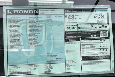 2025 Honda Accord Hybrid EX-L