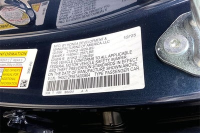 2026 Honda Accord Hybrid EX-L