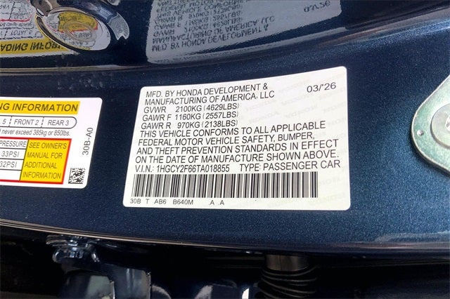 2026 Honda Accord Hybrid EX-L