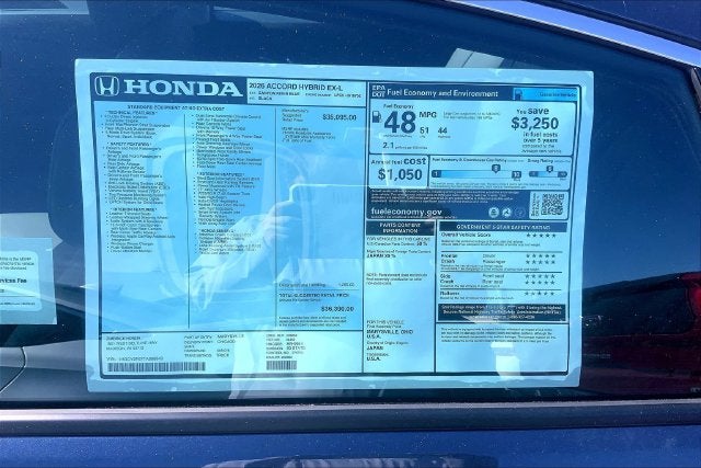 2026 Honda Accord Hybrid EX-L InStock