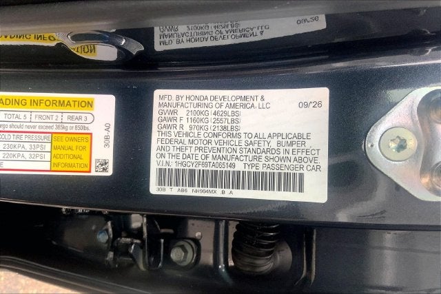2026 Honda Accord Hybrid EX-L InStock