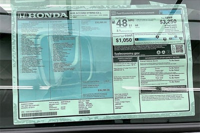 2026 Honda Accord Hybrid EX-L