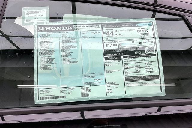 2026 Honda Accord Hybrid Sport-L