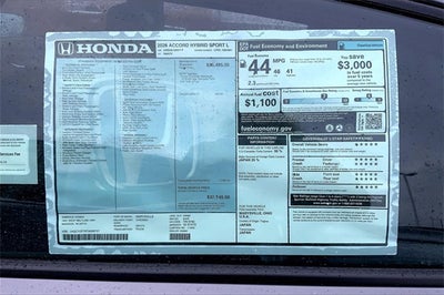 2026 Honda Accord Hybrid Sport-L