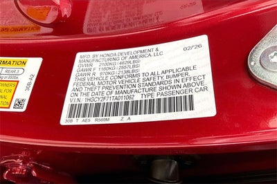 2026 Honda Accord Hybrid Sport-L