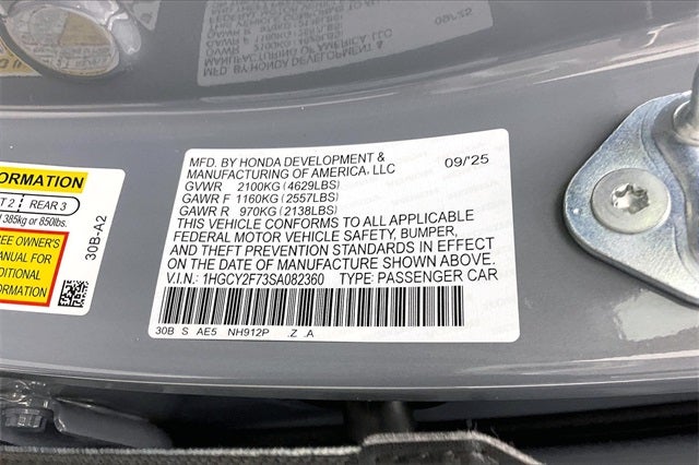 2025 Honda Accord Hybrid Sport-L