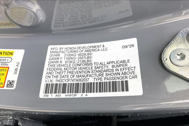 2026 Honda Accord Hybrid Sport-L InStock