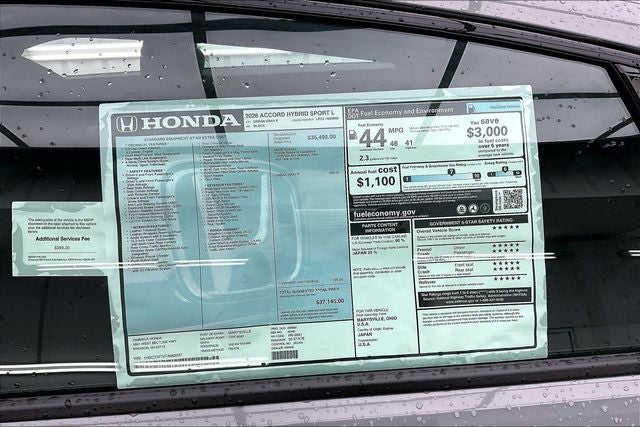 2026 Honda Accord Hybrid Sport-L InStock
