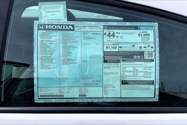 2026 Honda Accord Hybrid Sport-L