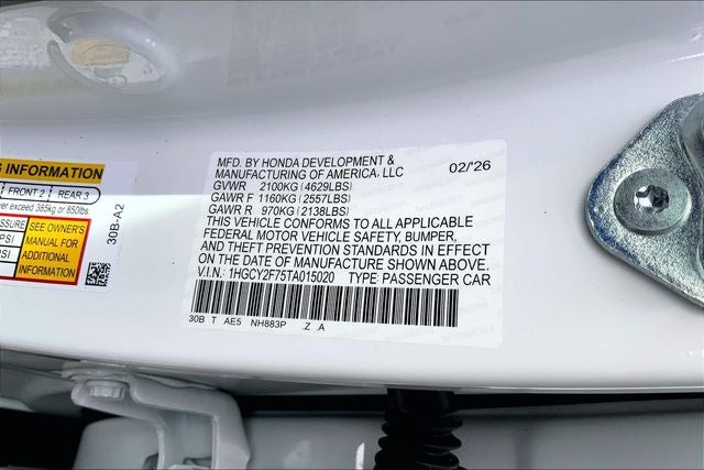 2026 Honda Accord Hybrid Sport-L