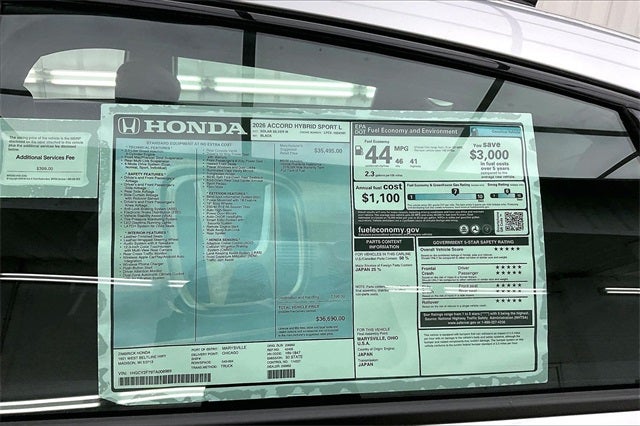 2026 Honda Accord Hybrid Sport-L