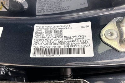 2026 Honda Accord Hybrid Touring InStock