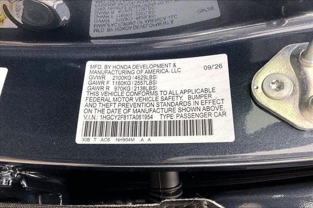 2026 Honda Accord Hybrid Touring InStock