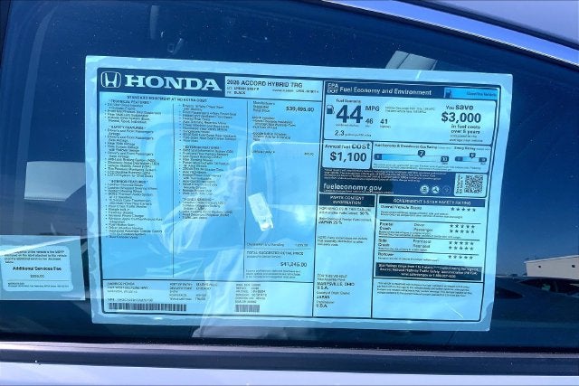 2026 Honda Accord Hybrid Touring InStock