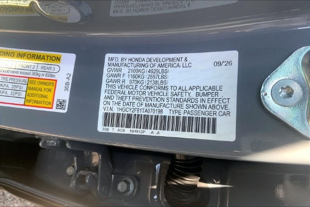 2026 Honda Accord Hybrid Touring InStock