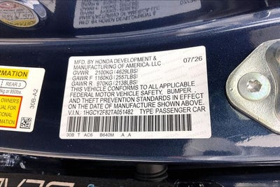 2026 Honda Accord Hybrid Touring