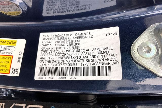 2026 Honda Accord Hybrid Touring