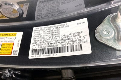 2026 Honda Accord Hybrid Touring