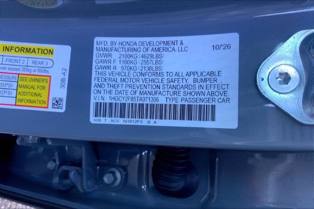 2026 Honda Accord Hybrid Touring InStock
