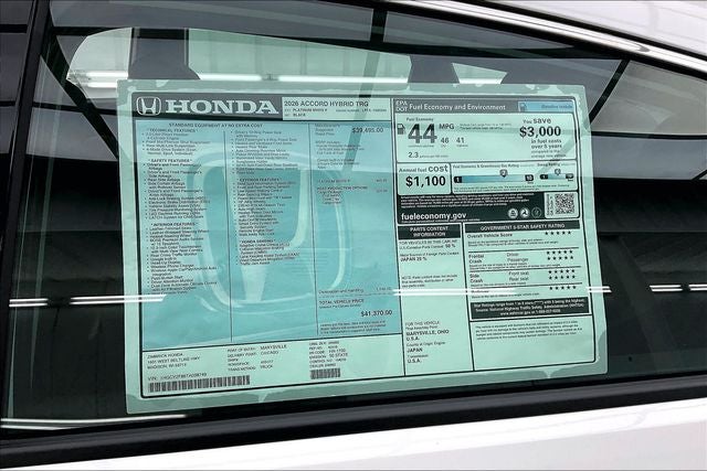 2026 Honda Accord Hybrid Touring