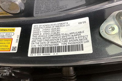 2025 Honda Accord Hybrid Touring