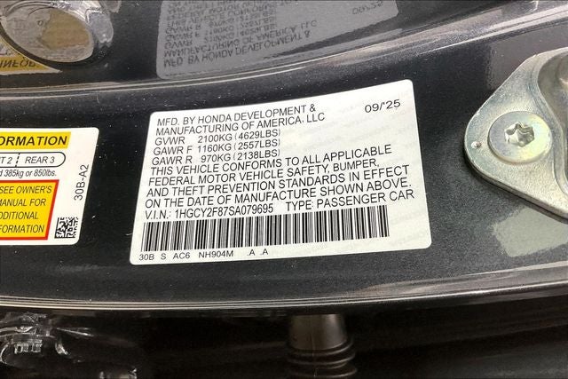 2025 Honda Accord Hybrid Touring